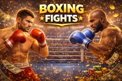Live boxing match betting with professional fighters in the ring